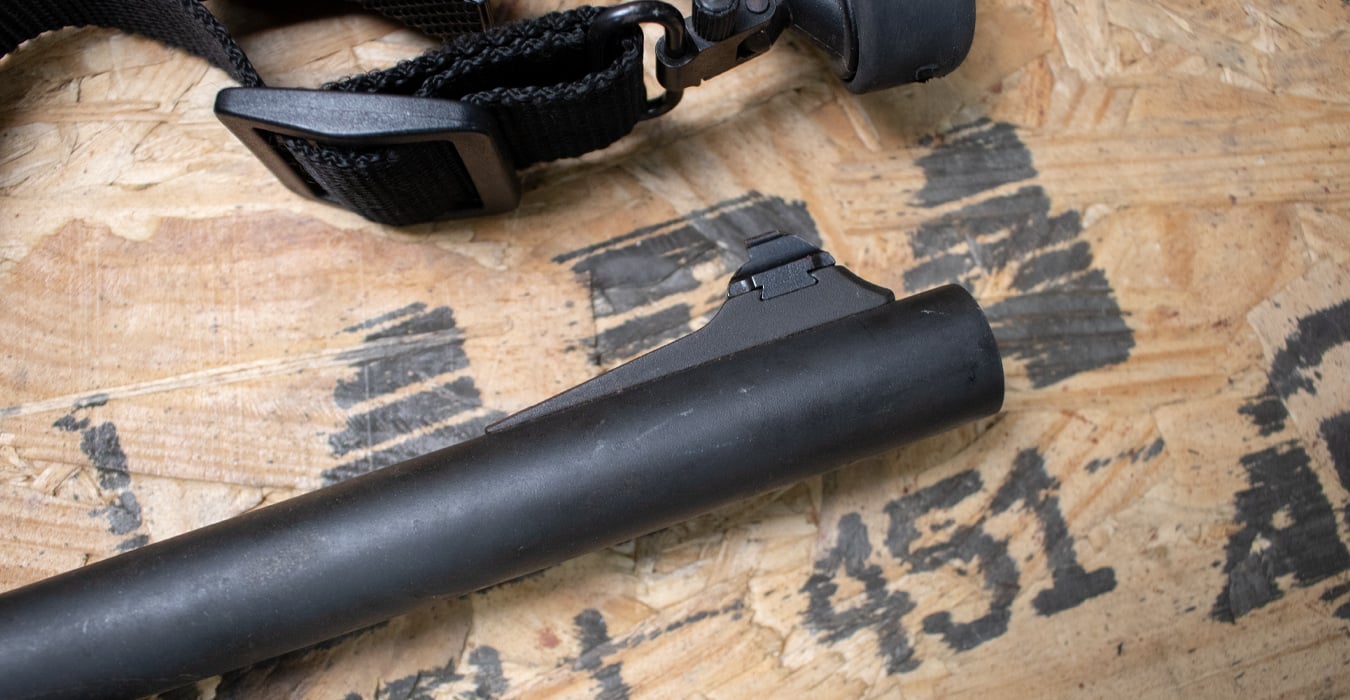 REMINGTON 870 Police Magnum 12 Gauge Police Trade-In Shotguns with Tactical Stock, Rifle Sights